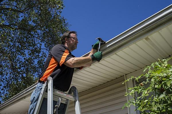 we work with various materials such as aluminum, steel, and copper for gutter repair